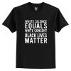 White Silence Equals White Consent Black Lives Matter t shirt FR05