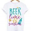 beer lime sunshine t shirt FR05
