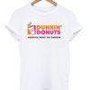 dunkin donuts america runs on dunkin t shirt FR05