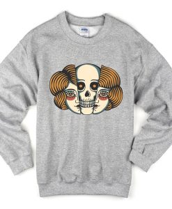 lady and skull sweatshirt FR05