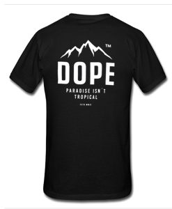 Dope Paradise Tropical t shirt back FR05