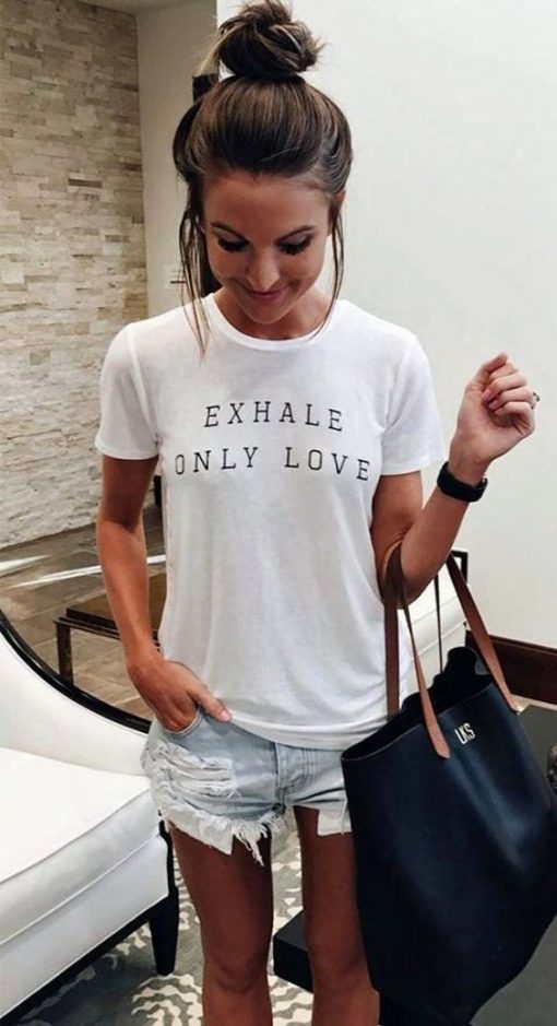 Exhale Only Love t shirt FR05