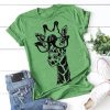 Giraffe Print t shirt FR05