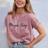 Maybe Baby graphic t shirt FR05