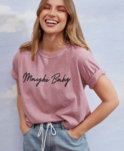 Maybe Baby graphic t shirt FR05