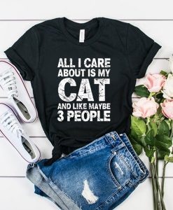 all I care about is cats tshirt FR05
