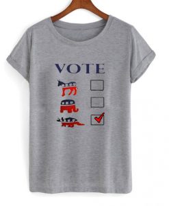 dinosaur vote t shirt FR05