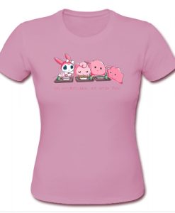 on wednesdays we wear pink pokemon t shirt FR05