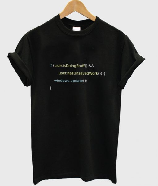 windows update t shirt FR05