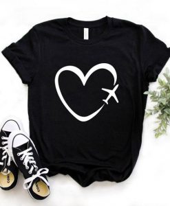 Airplane Heart t shirt FR05