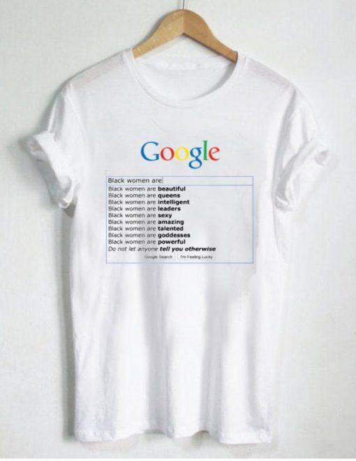 Google search black women are t-shirt FR05