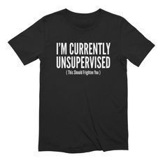I'm Currently Unsupervised This Should Frighten You t shirt FR05