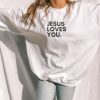 JESUS LOVES YOU graphic sweatshirt FR05