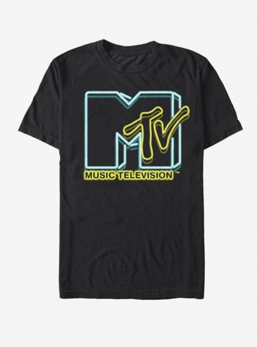 MTV Neon Lights Logo t shirt FR05