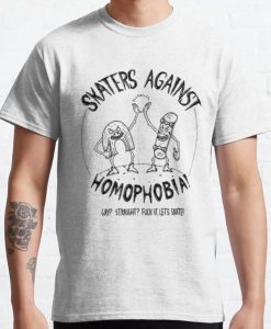 Skater Against Homophobia t-shirt FR05