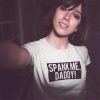 Spank me daddy t shirt FR05