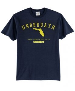 Underoath Florida Where America Goes To Die t shirt FR05