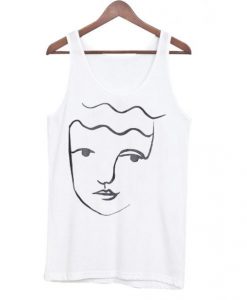 graphic face tank top FR05