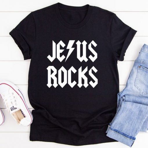 Jesus Rocks t shirt FR05