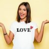 Love Print t shirt FR05