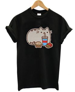 Pusheen The Cat Fast Food Adult t shirt FR05