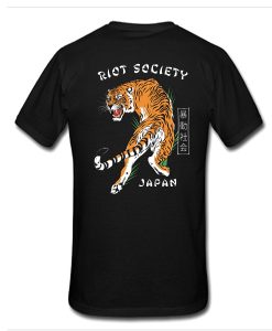 Riot Society Riot Society Tiger Japan t shirt back FR05