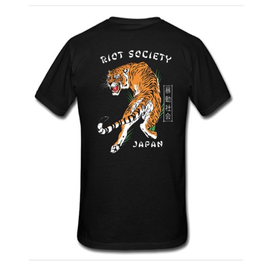 Riot Society Riot Society Tiger Japan t shirt back FR05