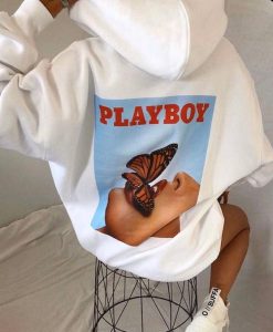 Vintage Playboy butterflies hoodie back FR05