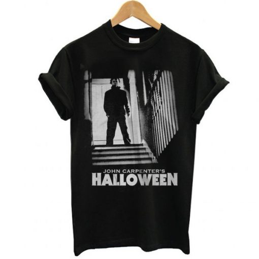 Halloween Michael Myers Stairs t shirt FR05