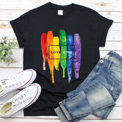 love wins rainbow shirt