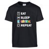 Eat Sleep Roblox Repeat Gamer Youtuber t shirt