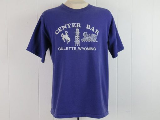 Gillette Wyoming, Center Bar, vintage t shirt