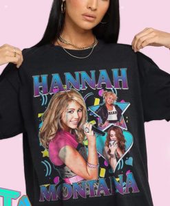 Hannah Montana - Miley Cyrus Rap Hip Hop Homage 90s t shirt