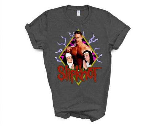 John Cena Paris and Nicole Nuns Slipknot funny t shirt FR05