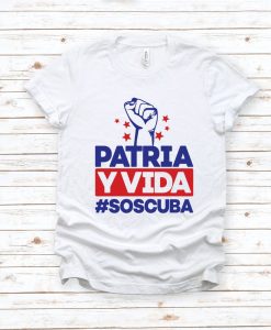 Patria Y Vida #SOS Cuba t shirt FR05