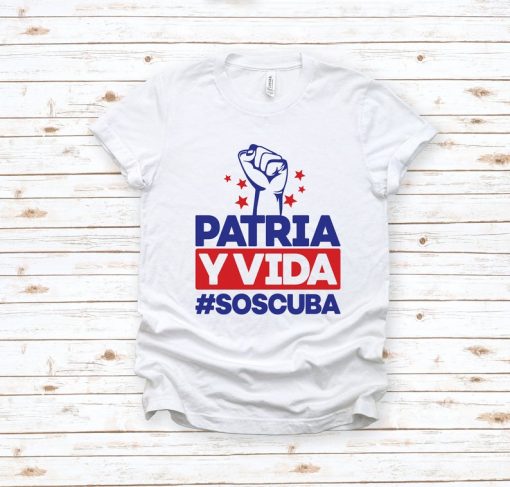 Patria Y Vida #SOS Cuba t shirt FR05