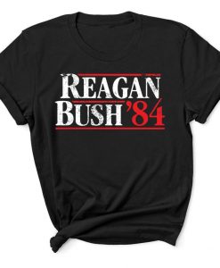 Reagan Bush 84 Ronald Reagan Bush Political POTUS vintage t shirt FR05