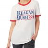 Reagan Bush 84 Vintage Style Republican Presidential Election Political Ringer T-Shirt FR05