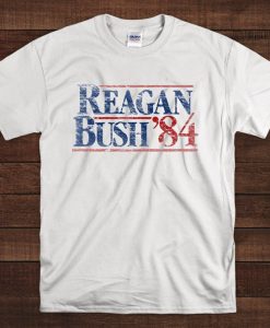 Reagan Bush 84 vintage 80s t shirt FR05