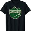 Vintage Milwaukee Wisconsin Cityscape Basketball t shirt FR05