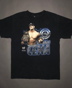Vintage WWE John Cena Wrestling 2007 WWF Champion t shirt
