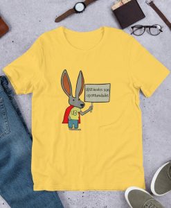 Bunny with a Sign Rick Flag Replica Of The Yellow Rick Flag Suicide Squad 2 t shirt