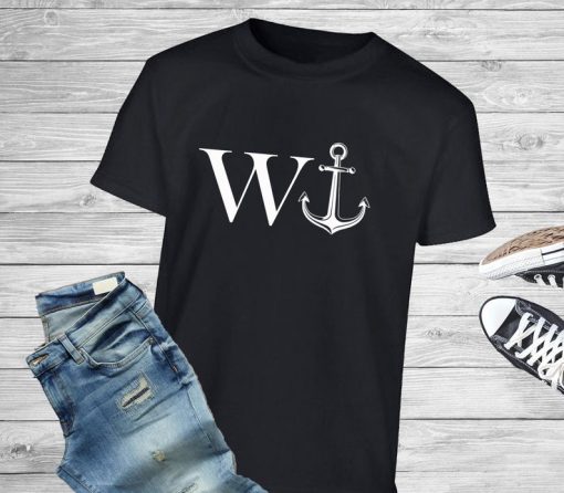 W-Anchor Rude Novelty Word Play Joke t shirt