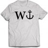W And An Anchor Funny Joke Rude Novelty t shirt
