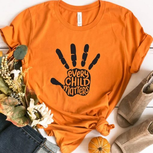 Every Child Matters Hands t shirt, Orange Shirt Day