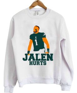 Jalen Hurts Number 1 Football Silhouette sweatshirt