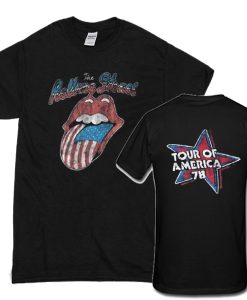 The Rolling Stones Tour Of America ’78 Two Sided t shirt