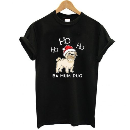 Bah Hum Pug Christmas Pug Santa t shirt