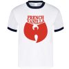 Wutang French Vanilla Hip Hop Music Ice Cream Navy Ringer t shirt