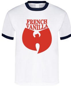 Wutang French Vanilla Hip Hop Music Ice Cream Navy Ringer t shirt